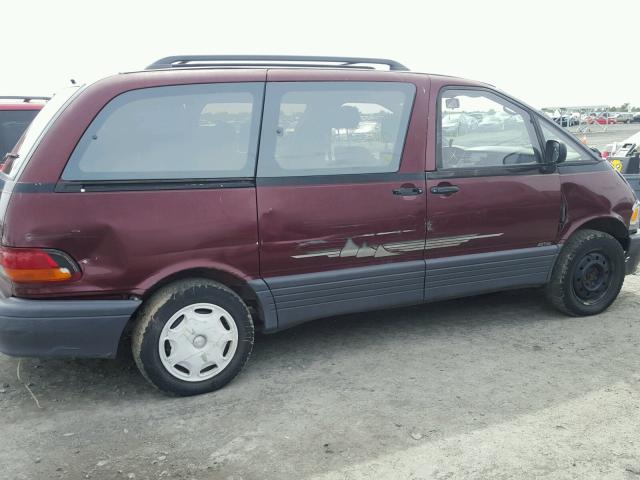 JT3AC22S0R1025627 - 1994 TOYOTA PREVIA LE BURGUNDY photo 9