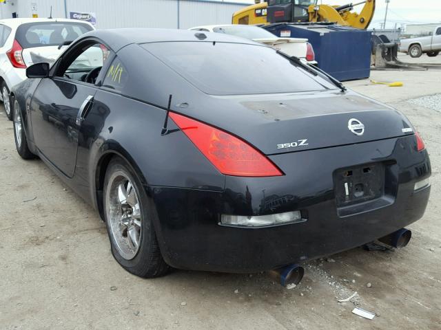 JN1BZ34E38M752062 - 2008 NISSAN 350Z COUPE BLACK photo 3