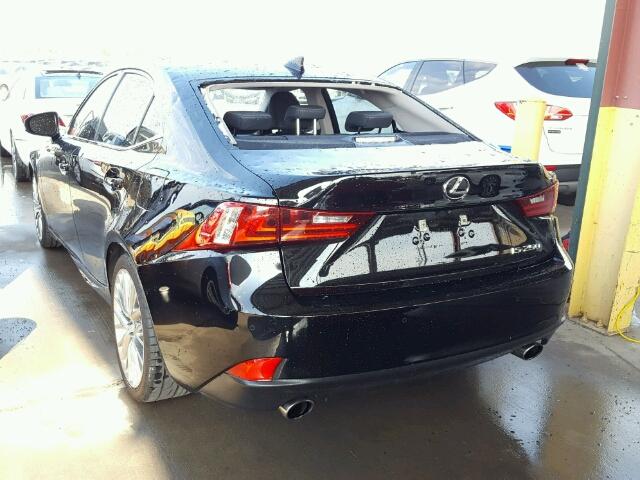 JTHBF1D2XE5030768 - 2014 LEXUS IS 250 BLACK photo 3