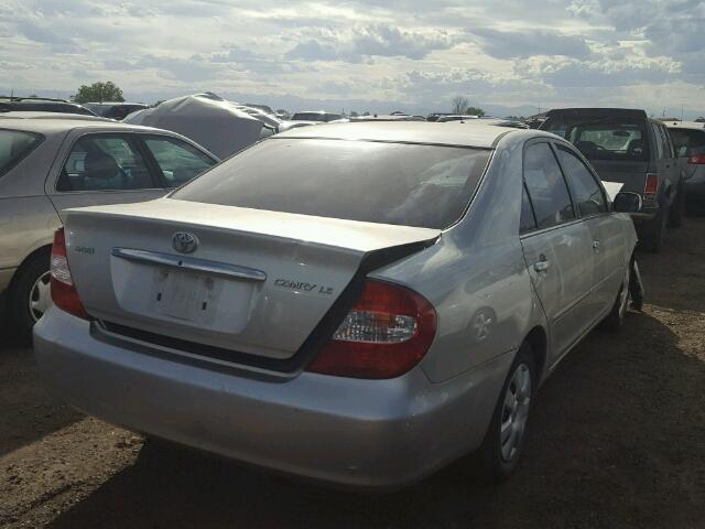 4T1BE32K13U776821 - 2003 TOYOTA CAMRY LE GRAY photo 4