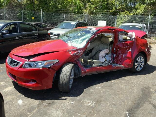 1HGCS1B86AA004051 - 2010 HONDA ACCORD EXL RED photo 2