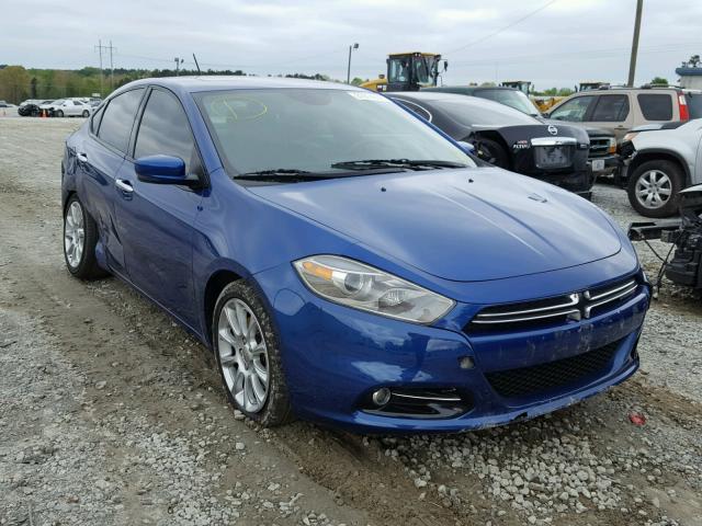 1C3CDFCHXDD209240 - 2013 DODGE DART LIMIT BLUE photo 1