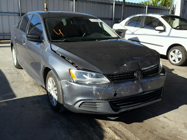 3VW1K7AJ0CM471868 - 2012 VOLKSWAGEN JETTA BASE 灰色 照片 1