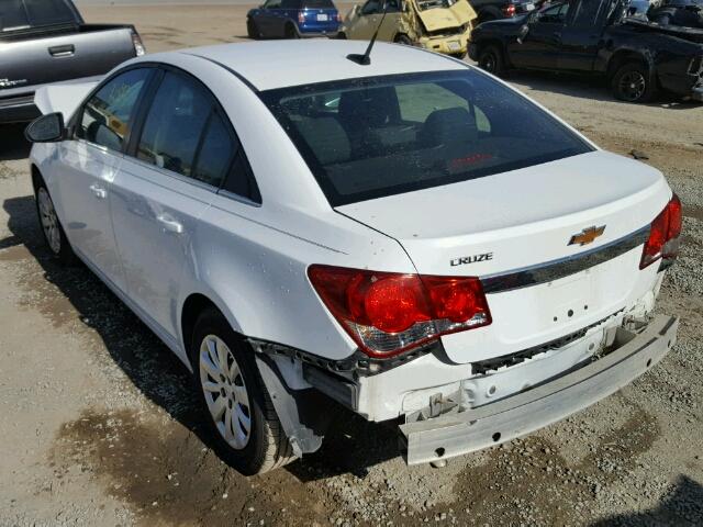 1G1PC5SH7B7248982 - 2011 CHEVROLET CRUZE LS WHITE photo 3