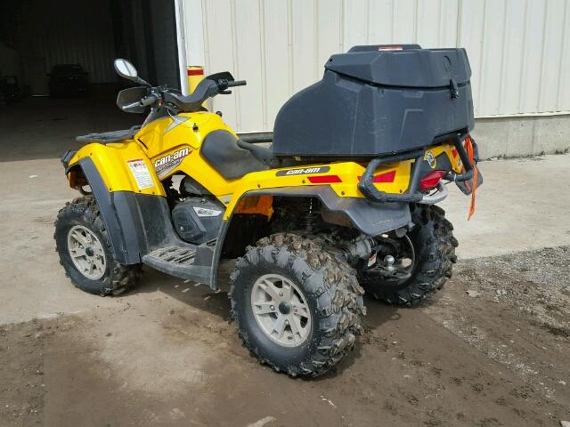 3JBEPCJ148J001126 - 2008 CAN-AM OUTLANDER YELLOW photo 3