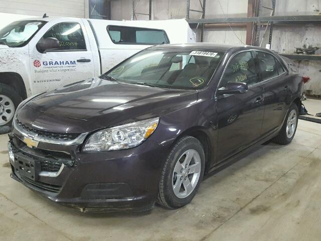 1G11C5SL9FF254501 - 2015 CHEVROLET MALIBU 1LT BLACK photo 2