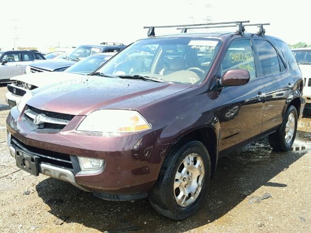 2HNYD18241H512774 - 2001 ACURA MDX MAROON photo 2