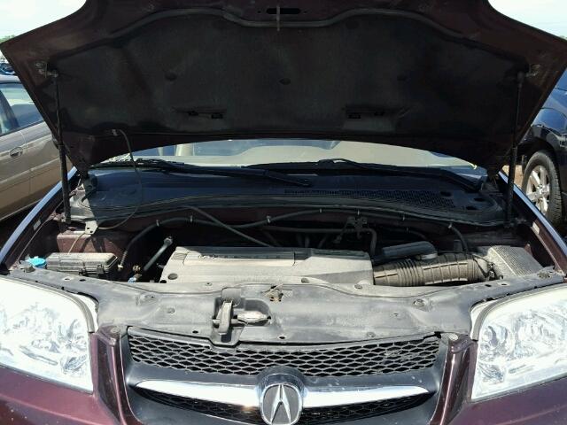 2HNYD18241H512774 - 2001 ACURA MDX MAROON photo 7