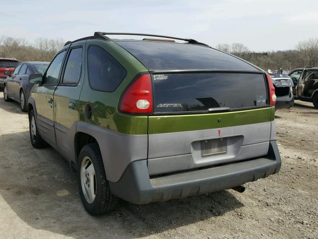 3G7DA03E51S515817 - 2001 PONTIAC AZTEK GREEN photo 3