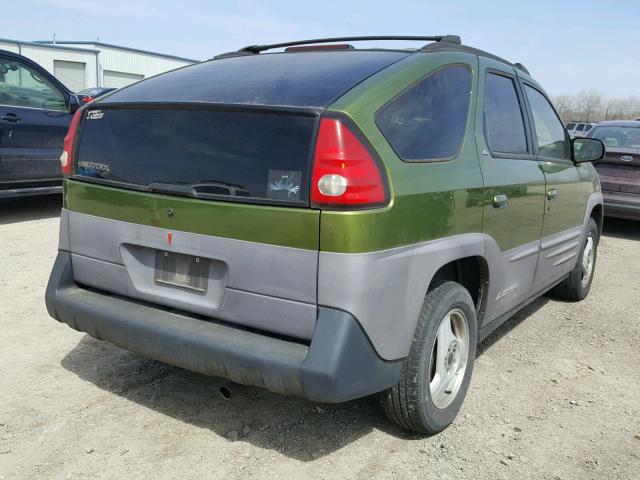 3G7DA03E51S515817 - 2001 PONTIAC AZTEK GREEN photo 4