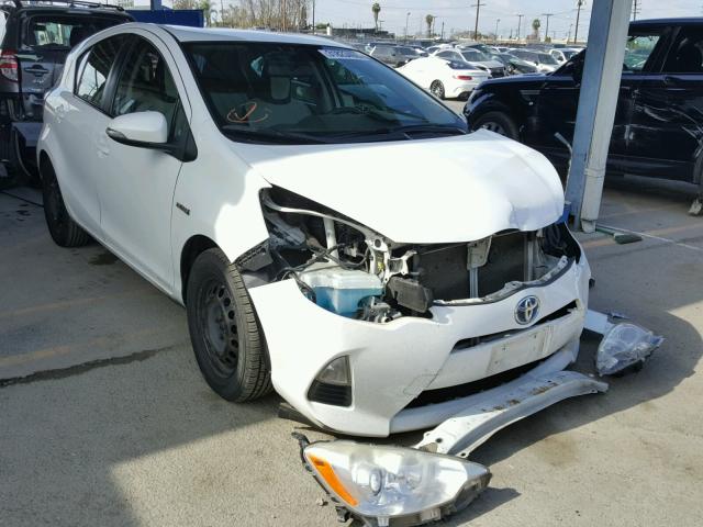 JTDKDTB33D1547057 - 2013 TOYOTA PRIUS C WHITE photo 1