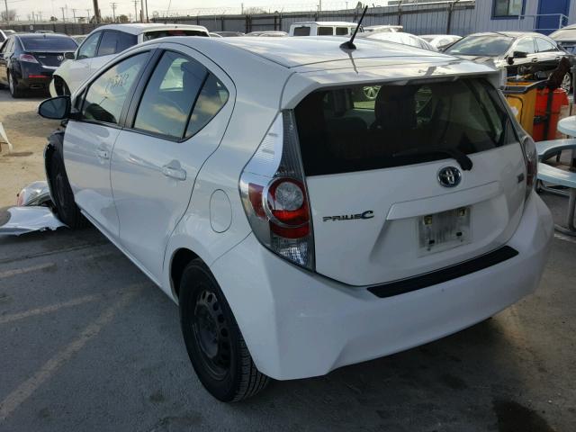 JTDKDTB33D1547057 - 2013 TOYOTA PRIUS C WHITE photo 3