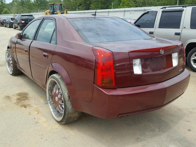 1G6DP577270108050 - 2007 CADILLAC CTS HI FEA BURGUNDY photo 3