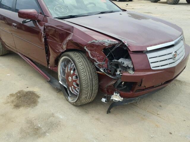 1G6DP577270108050 - 2007 CADILLAC CTS HI FEA BURGUNDY photo 9