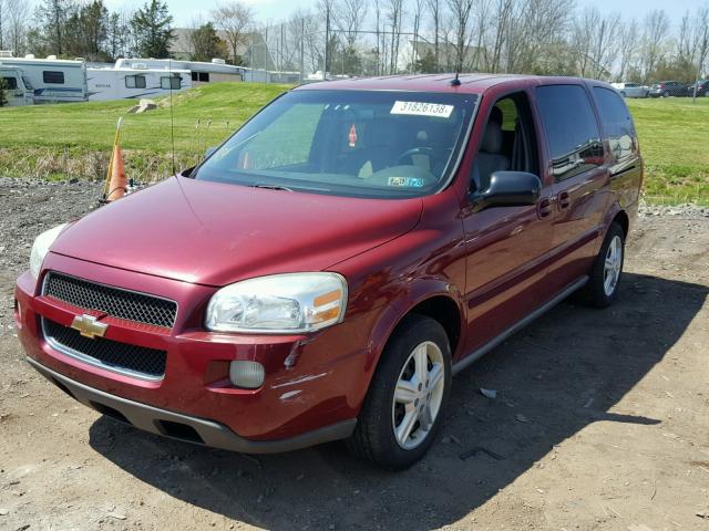 1GNDV23L35D245662 - 2005 CHEVROLET UPLANDER L RED photo 2