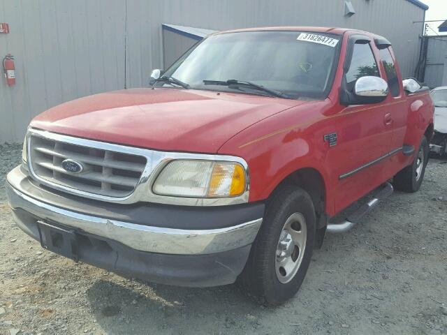 1FTRX07W02KB72694 - 2002 FORD F150 RED photo 2