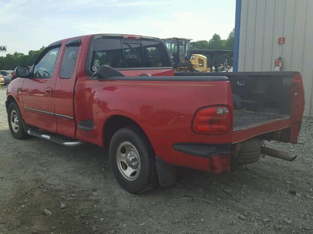 1FTRX07W02KB72694 - 2002 FORD F150 RED photo 3