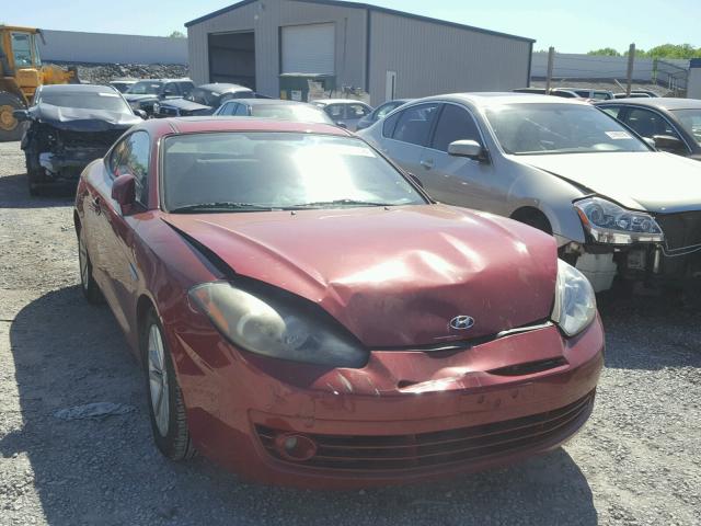 KMHHM66D97U261842 - 2007 HYUNDAI TIBURON GS RED photo 1