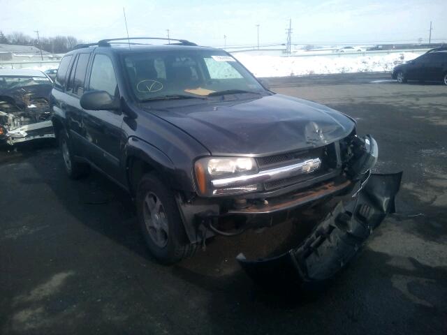 1GNDS13S542429196 - 2004 CHEVROLET TRAILBLAZE GRAY photo 1