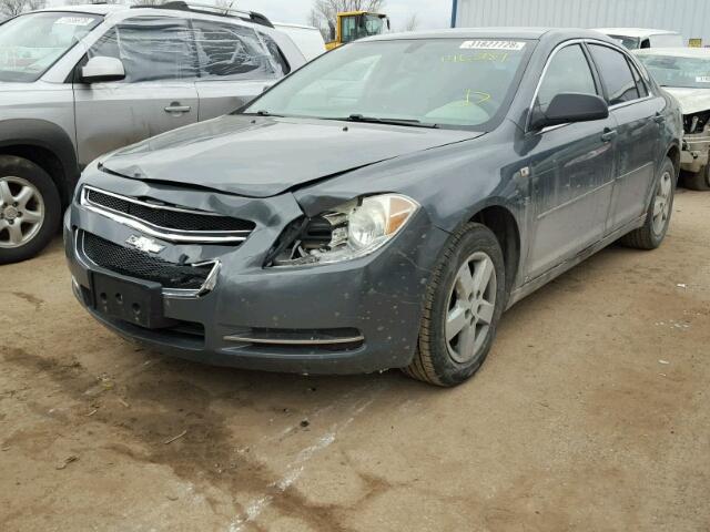 1G1ZG57B48F158043 - 2008 CHEVROLET MALIBU LS ნაცრისფერი ფოტო 2