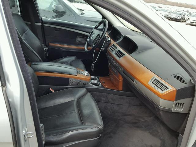 WBAGN63585DS57267 - 2005 BMW 745 LI SILVER photo 5