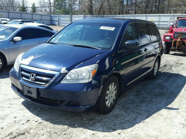 5FNRL38217B018248 - 2007 HONDA ODYSSEY LX BLACK photo 2