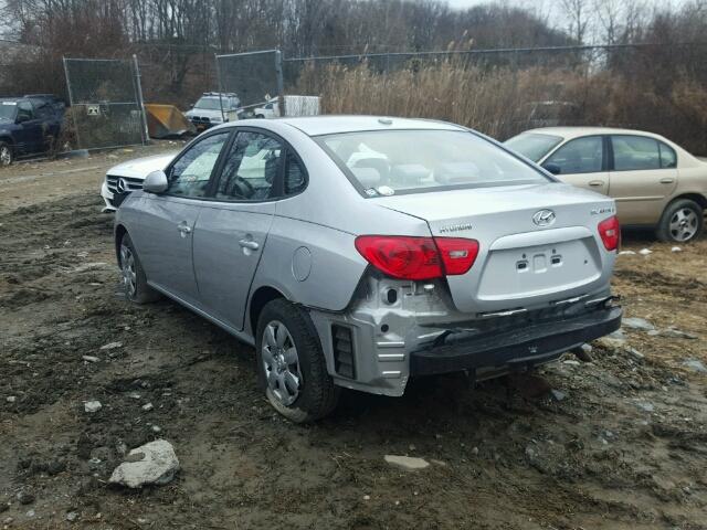 KMHDU46D97U184196 - 2007 HYUNDAI ELANTRA GL SILVER photo 3