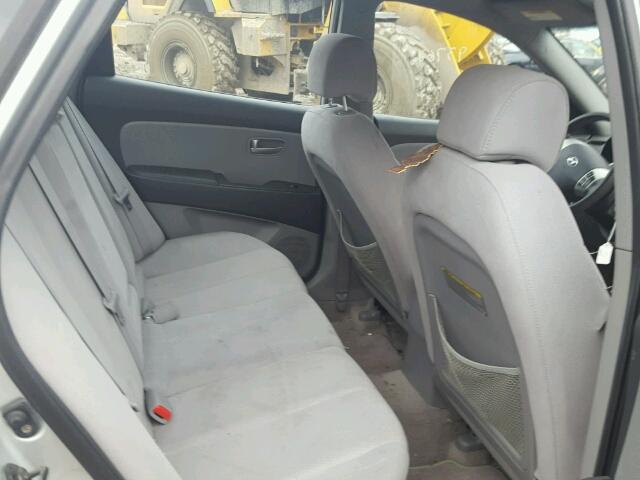 KMHDU46D97U184196 - 2007 HYUNDAI ELANTRA GL SILVER photo 6