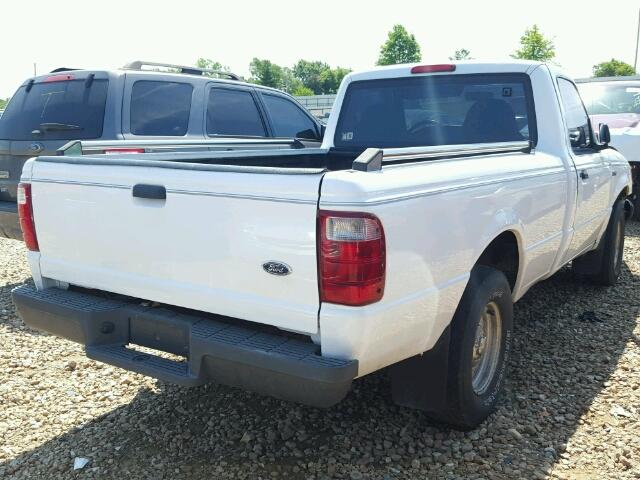 1FTYR10U92TA52410 - 2002 FORD RANGER WHITE photo 4