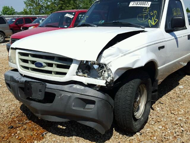 1FTYR10U92TA52410 - 2002 FORD RANGER WHITE photo 9