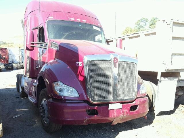 1XKYDP9X5FJ426841 - 2015 KENWORTH CONSTRUCTI PURPLE photo 1