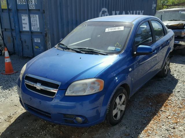 KL1TD56657B109795 - 2007 CHEVROLET AVEO BASE Mavi foto 2