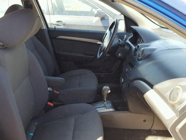 KL1TD56657B109795 - 2007 CHEVROLET AVEO BASE Mavi foto 5