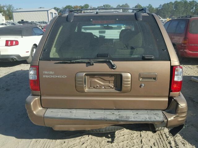 4S2CK58W214324272 - 2001 ISUZU RODEO S BROWN photo 10