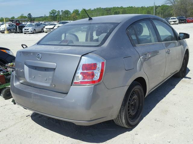 3N1AB61E98L691753 - 2008 NISSAN SENTRA 2.0 GRAY photo 4