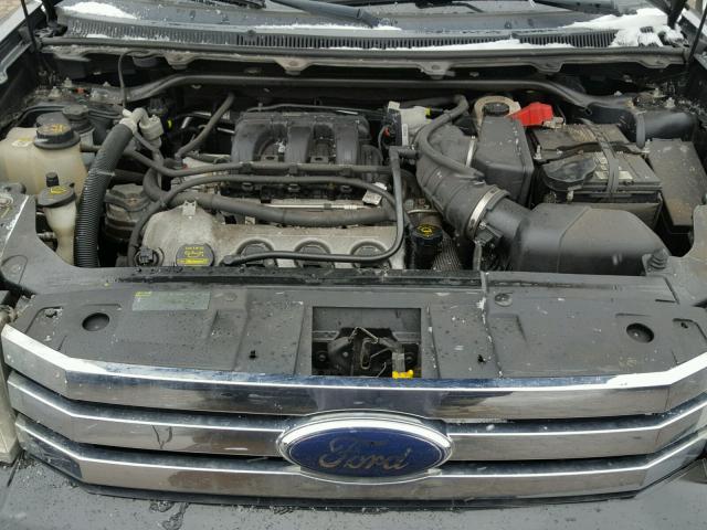 2FMGK5BC3ABA63196 - 2010 FORD FLEX SE BLACK photo 7