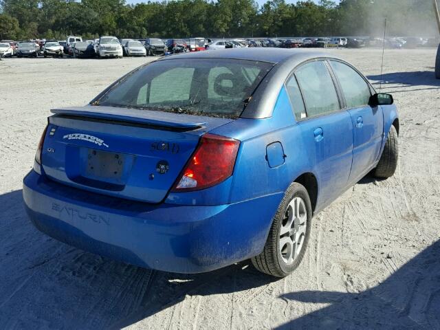 1G8AL52F23Z122959 - 2003 SATURN ION LEVEL BLUE photo 4