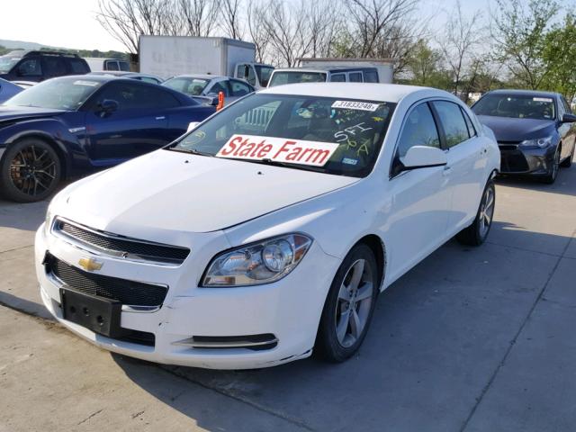 1G1ZC5E19BF357716 - 2011 CHEVROLET MALIBU 1LT WHITE photo 2