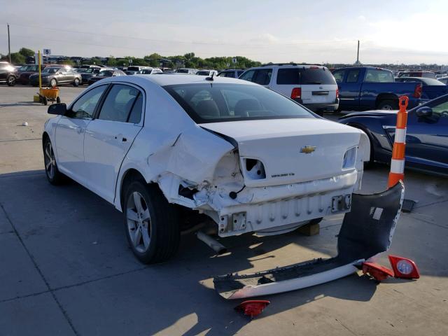1G1ZC5E19BF357716 - 2011 CHEVROLET MALIBU 1LT WHITE photo 3