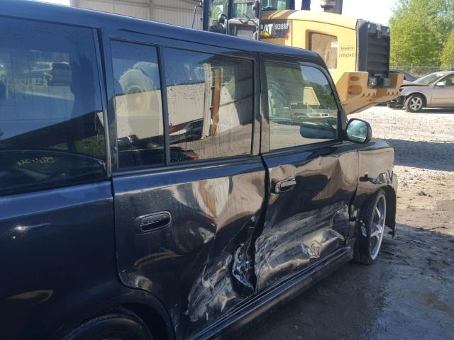JTLKT324350210833 - 2005 TOYOTA SCION XB შავი ფოტო 9