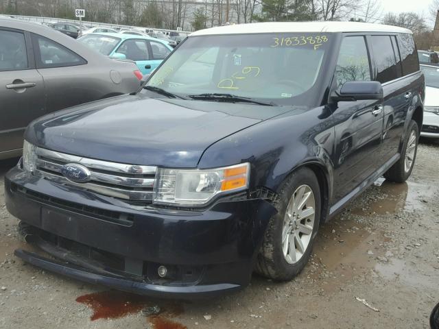 2FMEK62C39BA35939 - 2009 FORD FLEX SEL BLUE photo 2