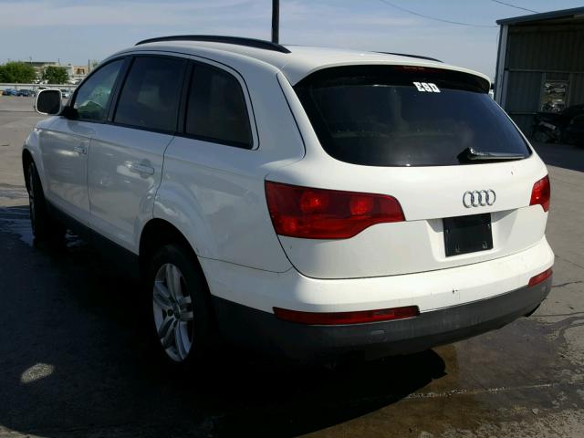 WA1AY74L87D075827 - 2007 AUDI Q7 3.6 QUA WHITE photo 3