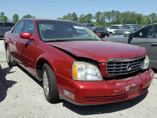 1G6KE57Y34U174259 - 2004 CADILLAC DEVILLE DH MAROON photo 1