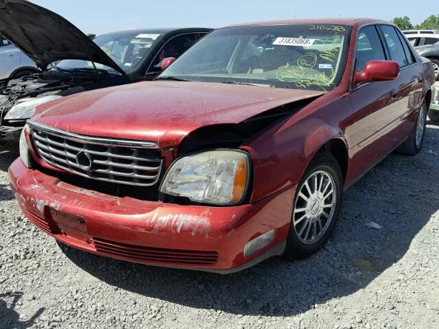 1G6KE57Y34U174259 - 2004 CADILLAC DEVILLE DH MAROON photo 2