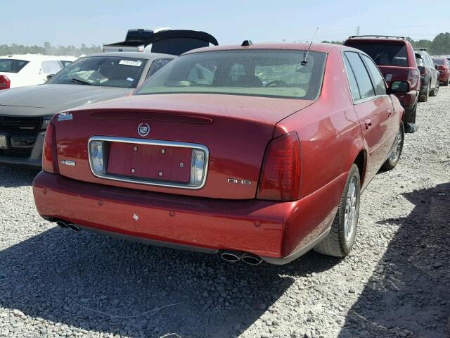 1G6KE57Y34U174259 - 2004 CADILLAC DEVILLE DH MAROON photo 4