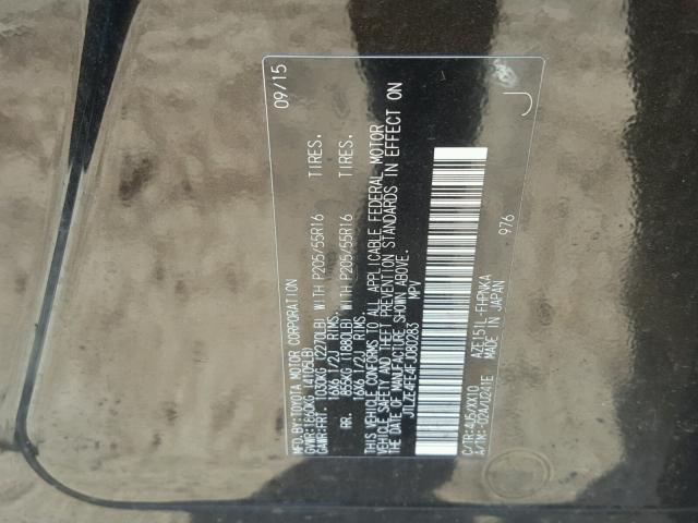 JTLZE4FE4FJ080283 - 2015 TOYOTA SCION XB BROWN photo 10