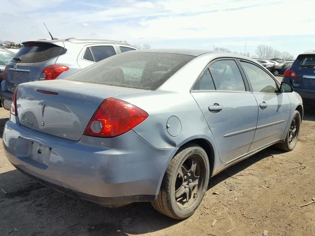 1G2ZG58B974231394 - 2007 PONTIAC G6 BASE BLUE photo 4