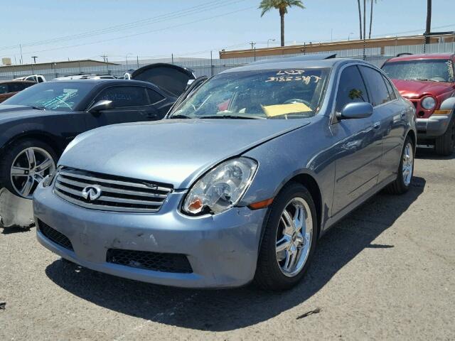 JNKCV51E65M205701 - 2005 INFINITI G35 BLUE photo 2