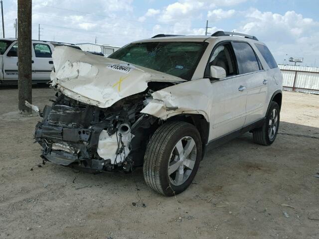 1GKKRRED9BJ254080 - 2011 GMC ACADIA SLT თეთრი ფოტო 2