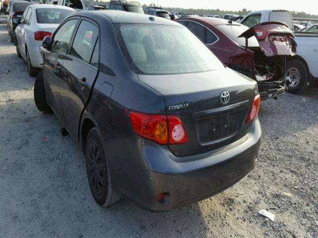 2T1BU4EE2DC110939 - 2013 TOYOTA COROLLA BA GRAY photo 3